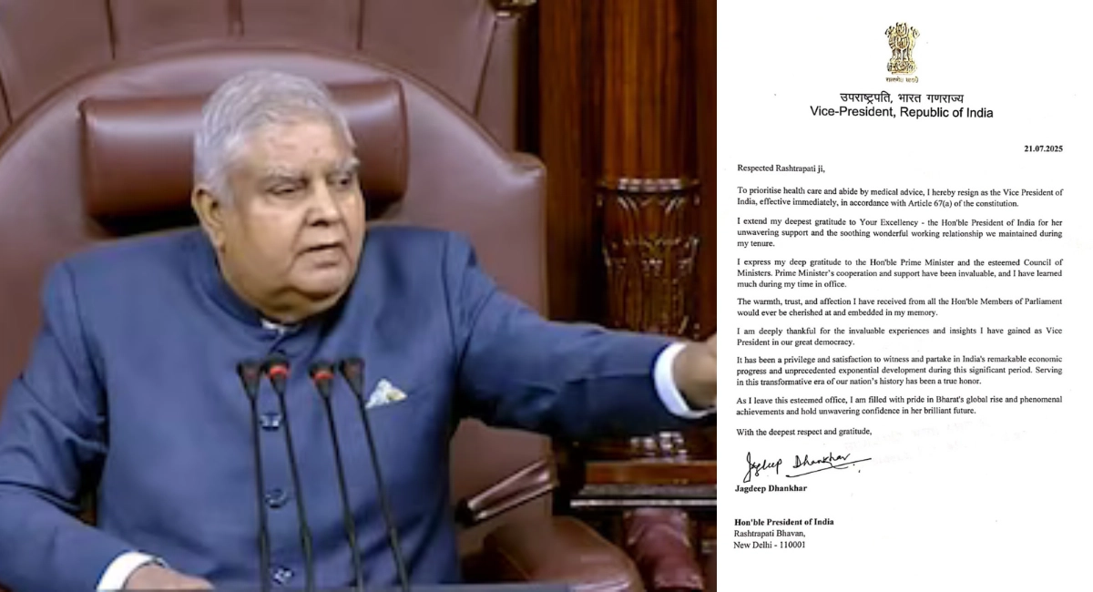 Jagdeep Dhankhar Resigns