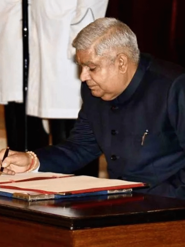 Why Vice President Jagdeep Dhankhar Resigns.